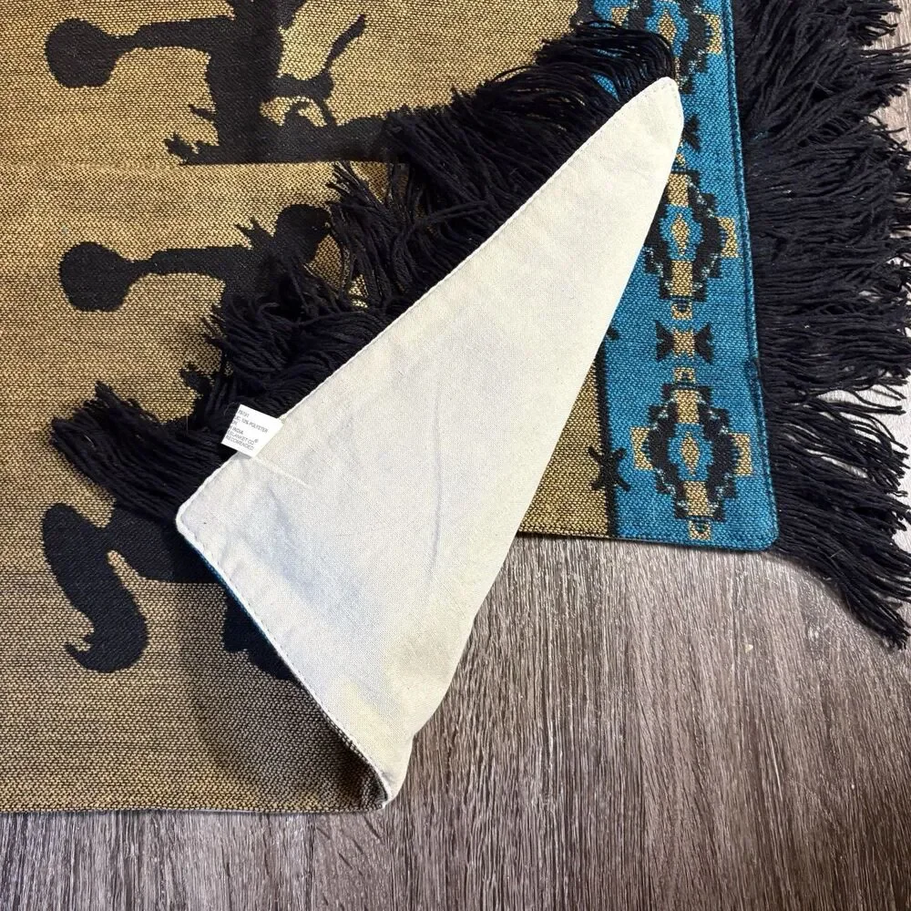 Set of 4 Western Cowboy El Paso Saddle Blanket Co. Cotton Placemats 19